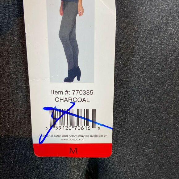 Matty M Women's Charcoal Elastic Waist Pull On Activewear Legging size Medium - Picture 4 of 14